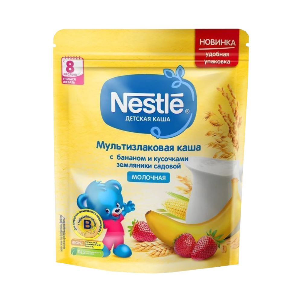 Нунтаг каш гадил гүзээлзгэнэ үр тариа 8сар+ Nestle 220гр