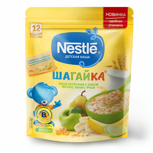 Нунтаг каш гадил лийр 12сар+ Nestle 220гр