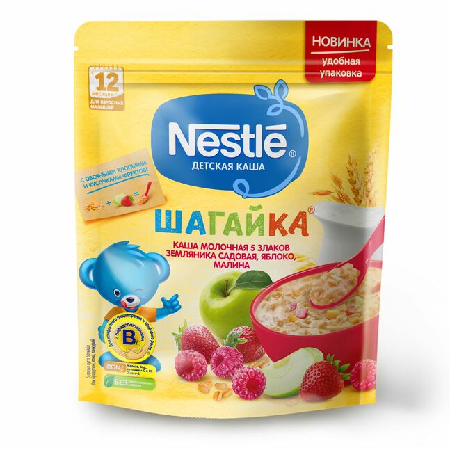 Нунтаг каш гүзээлзгэнэ бөөрөлзгөнө 12сар+ Nestle 220гр