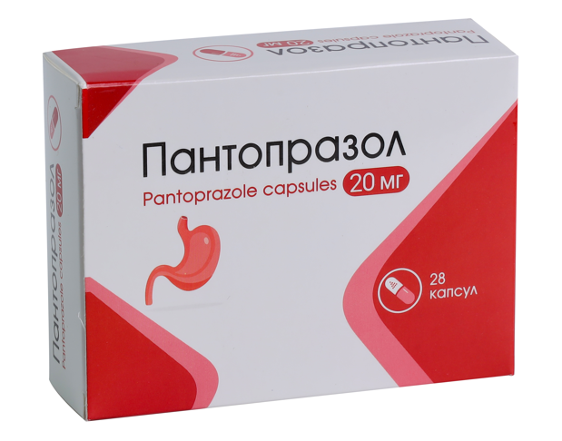 Пантопразол 20мг №28 Капсул