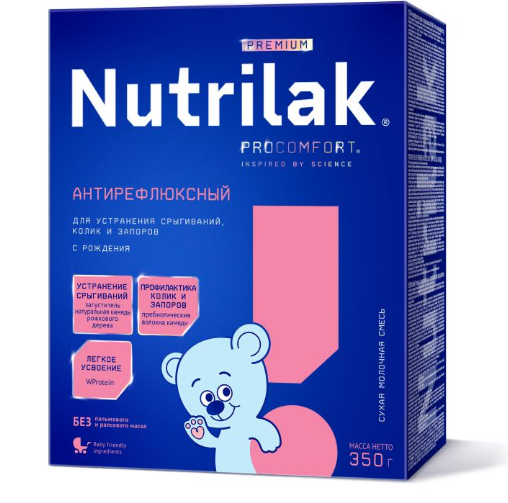 Сүү Nutrilak Гулигалт, дүүрэнгэ, өтгөн хөтөлтийн эсрэг +0сар 350гр №1