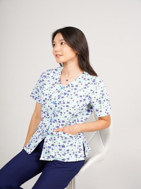 Мэс заслын хослол цэнхэр цэцэгтэй №1 Эмэгтэй