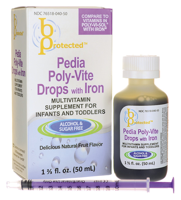 Педиа Поли-вайт дропс төмөртэй 50мл №1 Дусал