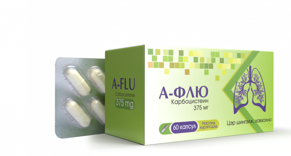 А-флю 375мг №60 Капсул 