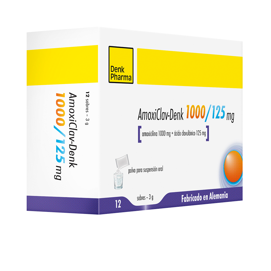 Амоксиклав-Денк 1000мг/125мг №12 Тунлагдсан нунтаг