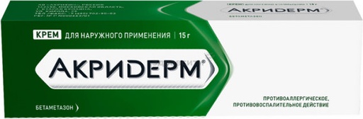 [103743] Акридерм 15гр №1 крем - Akrikhin JSC