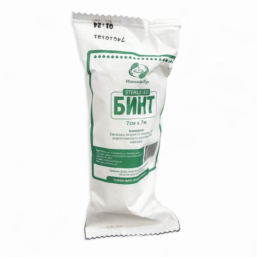 [302046] Бинт ариун 7x7см №1 - Мөнхийн тун ХХК