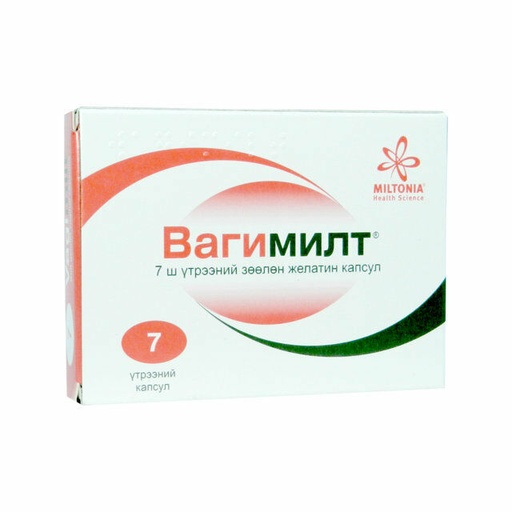 [103937] Вагимилт 100мг+100мг №7 Үтрээний капсул - SOFTGEL HEALTHCARE PVT LTD