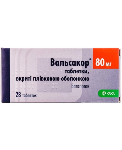 [103946] Вальсакор 80мг №28 Бүрхүүлтэй шахмал