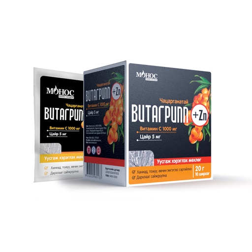 [106383] Витагрипп+Цайр 20гр №10 Мөхлөг - Монос Фарм ХХК