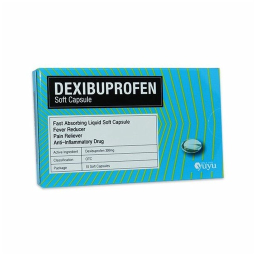 [104145] Дексибупрофен 300мг №10 Капсул  - Yuyu Healthcare Inc