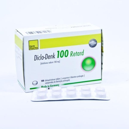 [104174] Дикло-Денк ретард 100мг №100 Уртасгасан үйлдэлтэй шахмал - Denk Pharma GmbH & Co.KG