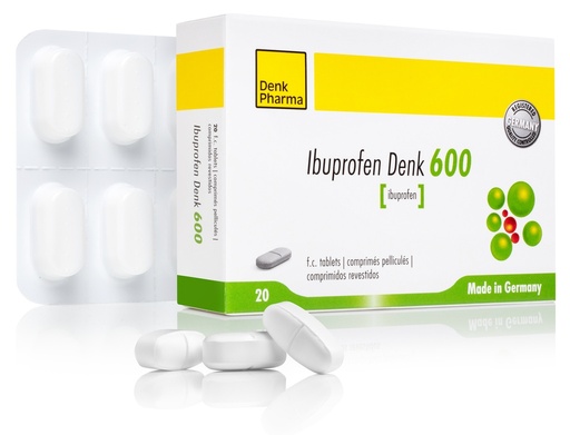 [104242] Ибупрофен-Денк 600мг №20 Бүрхүүлтэй шахмал  - Denk Pharma