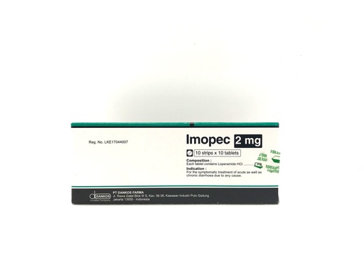 [104260] Имопек 2мг №100 Бүрхүүлтэй шахмал - PT. Dankos Farma