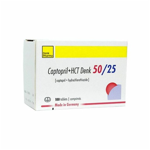 [104319] Каптоприл ГХТ-Денк 50мг/25мг №100 Шахмал - Denk Pharma GmbH & Co.KG