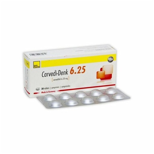 [104325] Карведи-Денк 6.25мг №30 шахмал - Denk Pharma