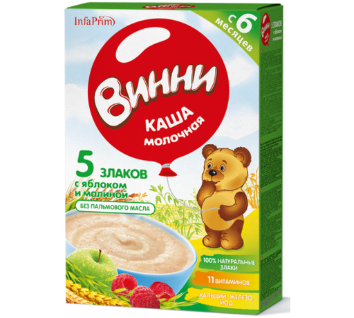[503097] Каш Винни алим бөөрөлзгөнө 5 төрлийн үр тариа +6сар 200гр №1