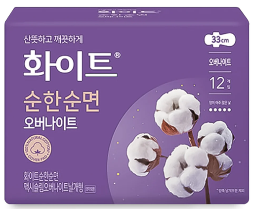 [503308] Ариун цэврийн хэрэглэл Kotex Purecotton White Overhight 33см №12