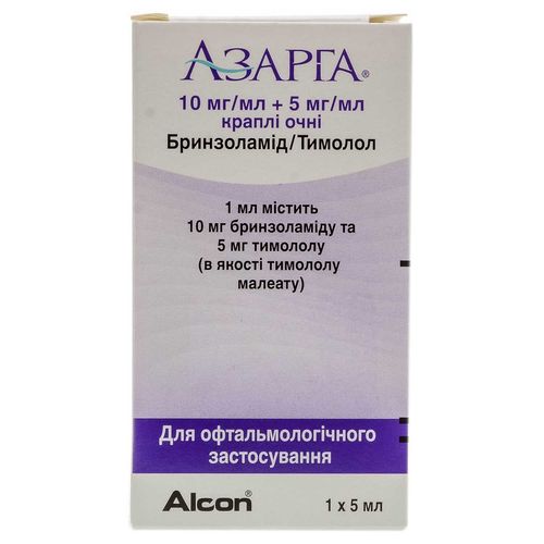 [107382] Азарга 10мг+.6.8мг-5мл нүдний дусал - Alcon-Couvreur.n.v