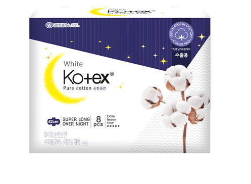 [503509] Ариун цэврийн хэрэглэл Kotex Naturefore White Super Long night 42см №8