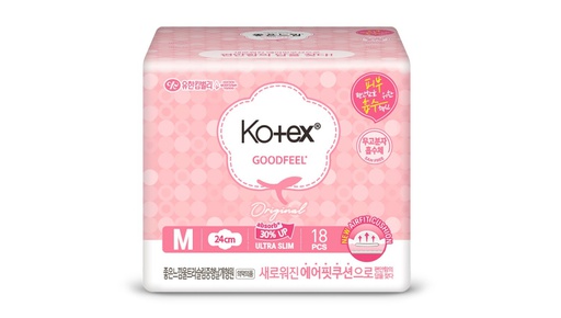 [107405] Ариун цэврийн хэрэглэл Kotex Goodfeel Ultra slim M 24см №18